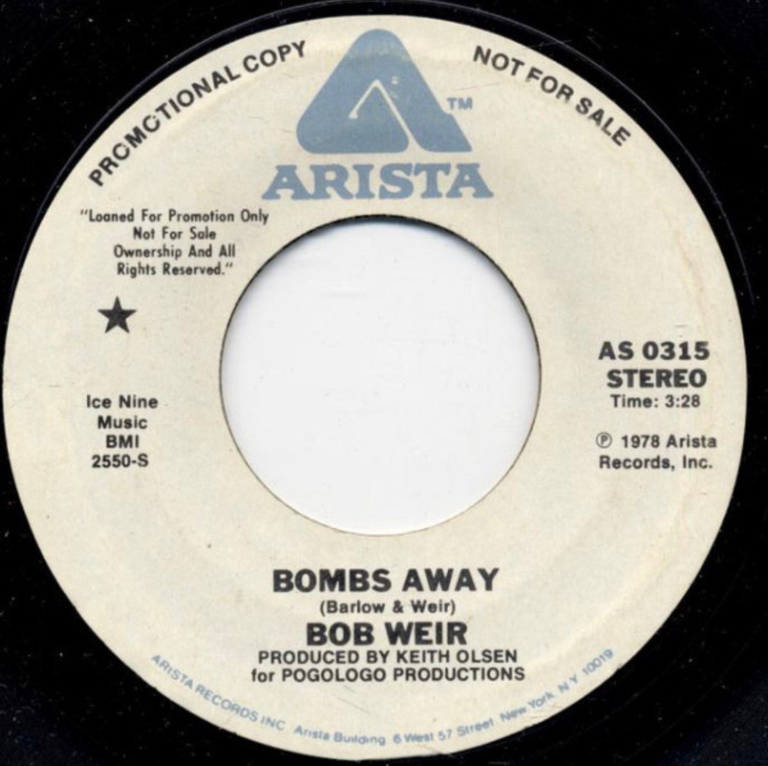 Rare Bob Weir Promo 45 Vinyl Etsy