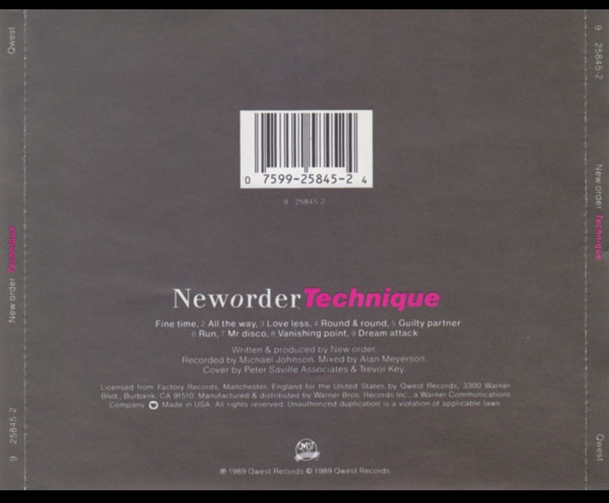 New Order Technique CD - Etsy