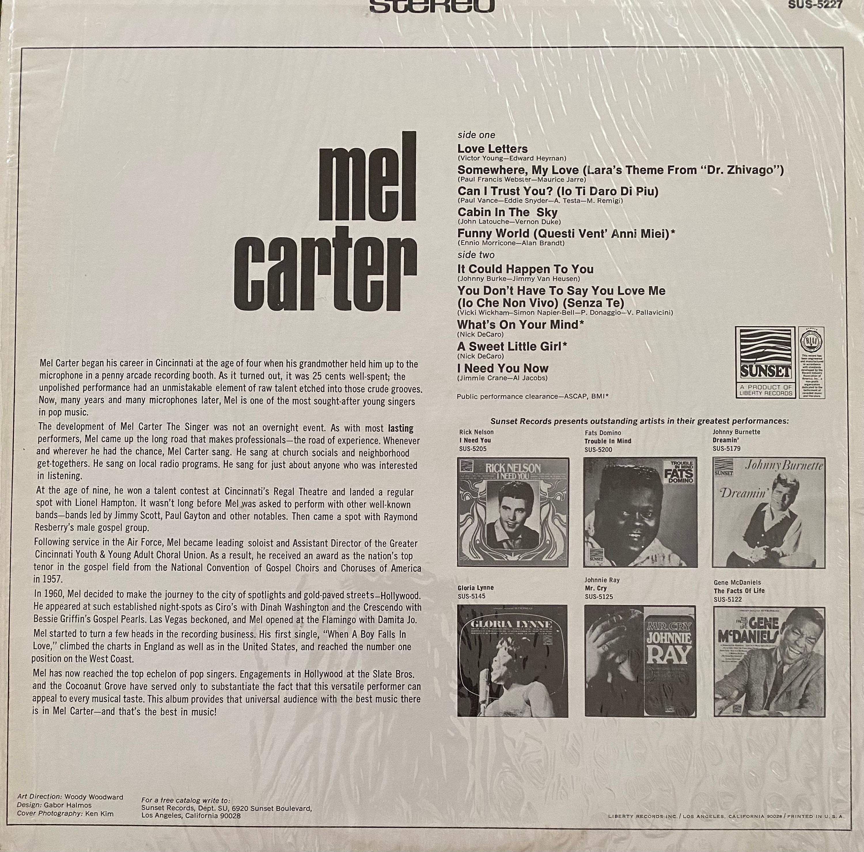 Mel Carter LP - Etsy