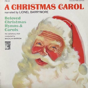 A Christmas Carol Narrated by Lionel Barrymore LP NM/M