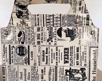 Vintage Cassette Tape Storage Tote 1980s