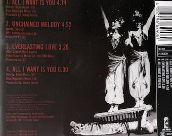 U2 All I Want is You CD Single - Etsy