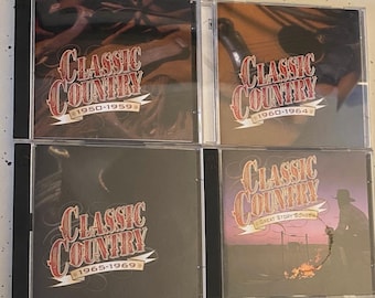 Classic Country 4 CD Set George Jones, Patsy Cline, Merle Haggard, Elvis, Johnny Cash