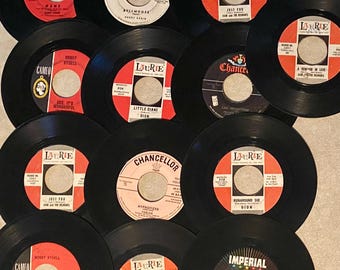 Lote de 45 vintage 1950/1960 Bobby Sockers Fabian, Ricky Nelson, Dion, Bobby Rydell