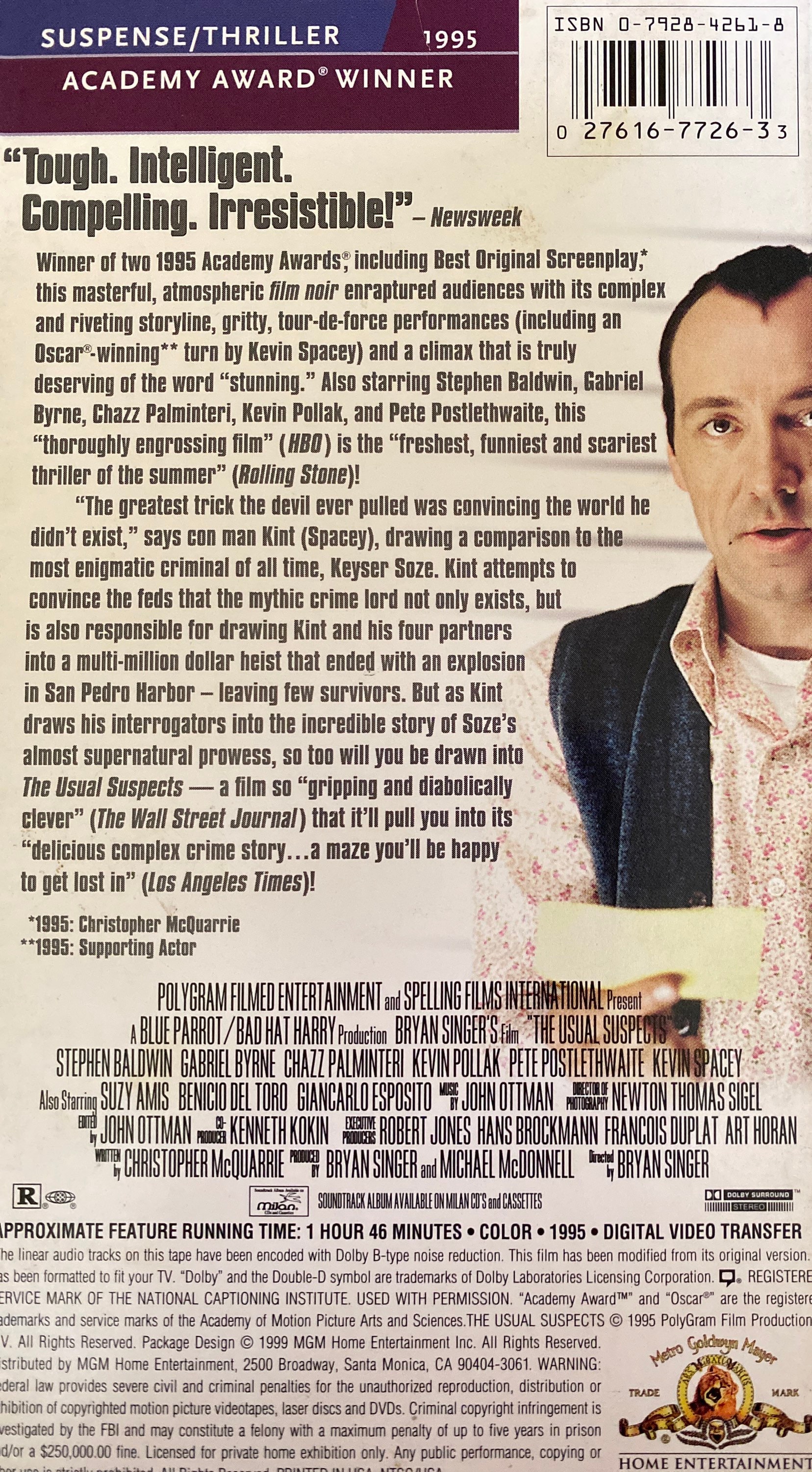 The Usual Suspects VHS - Etsy