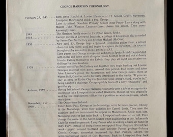 George Harrison Official Press Kit The Beatles