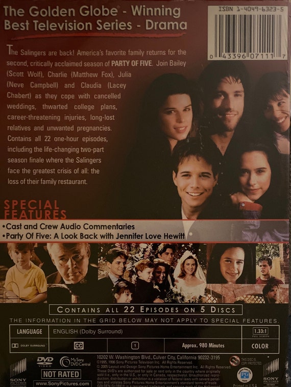 Party of Five Season 2 DVD Boxset - Etsy