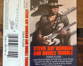 Stevie Ray Vaughan and Double Trouble Texas Flood 1983 Cassette