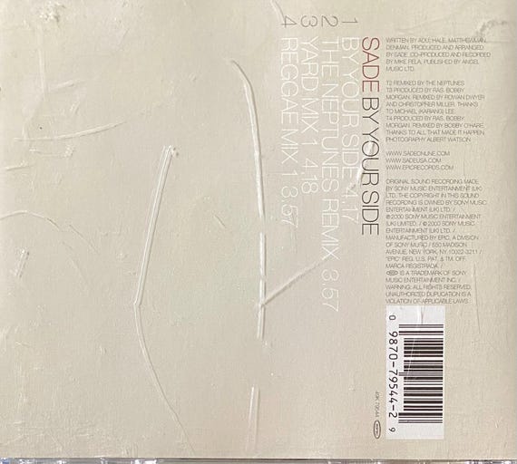 Sade by Your Side CD Single - Etsy