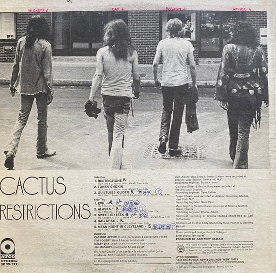 洋楽 CACTUS RESTRICTIONS LP Cactus – Restrictions – Vinyl (LP, Album, Stereo), 1971