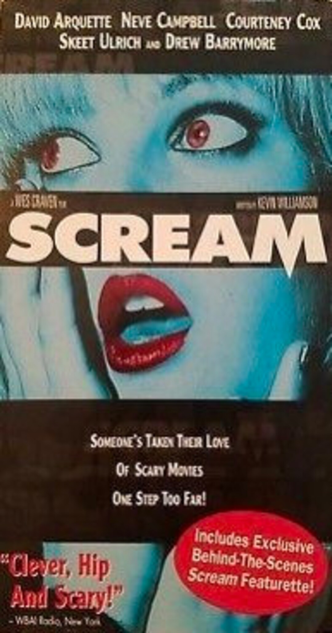 Scream VHS Blue Variant Drew Barrymore Etsy