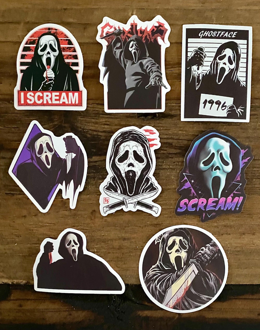 Ghostface Face Sticker Scream Ghostface Sticker Lot - Etsy