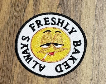 Iron On Embroidered Always Freshly Baked BoHo Hippie Patch