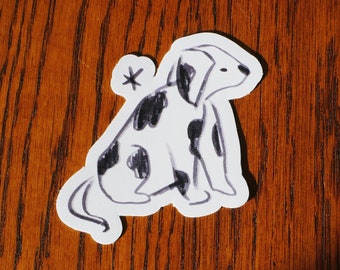 Cute dog sticker | Waterproof sticker | Puppy sticker | Laptop sticker | Sketchbook sticker | Dog lover sticker