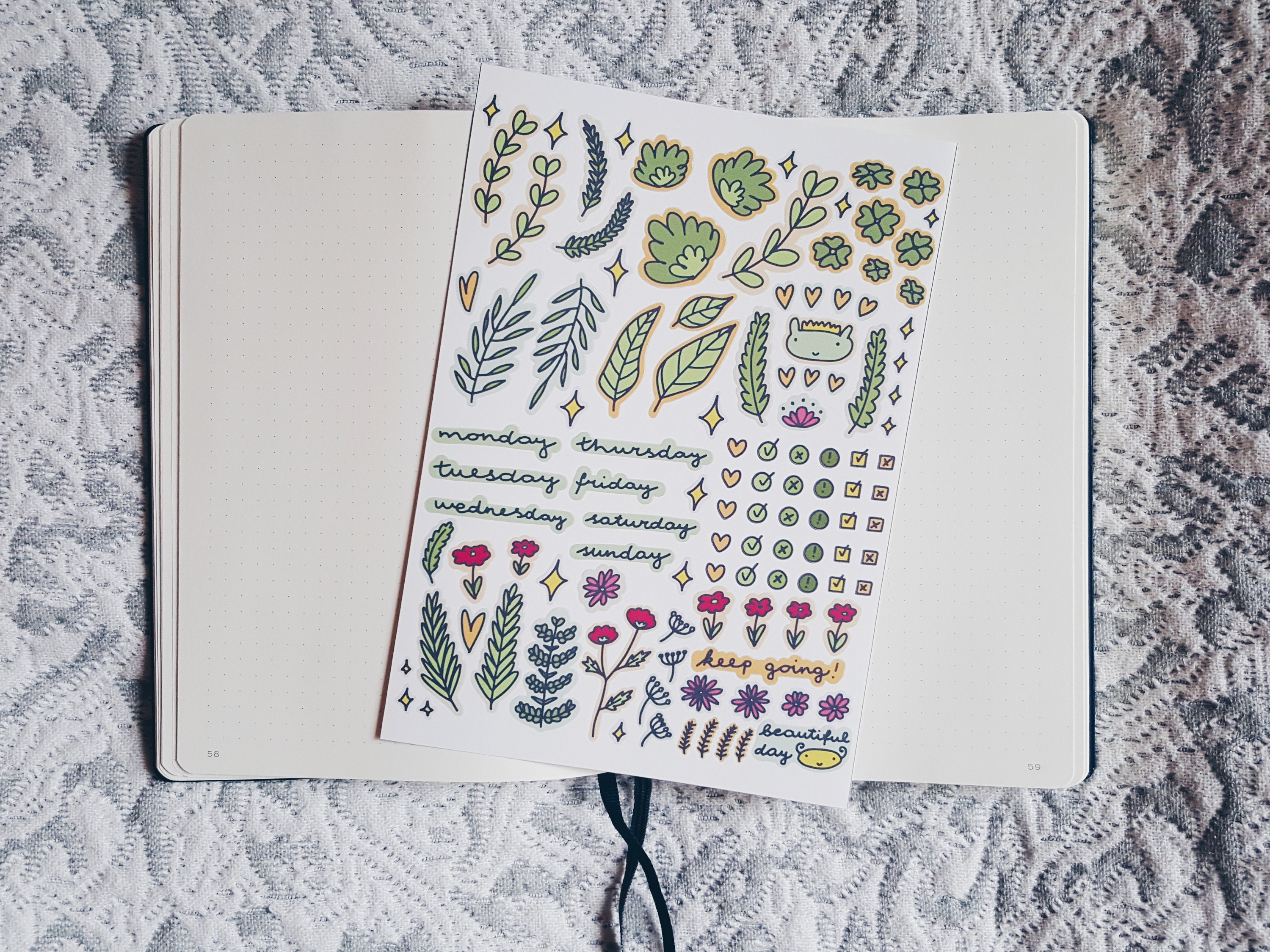 Bullet Journal Planner Sticker Sheet Graphic by Creative Art Tribe ·  Creative Fabrica