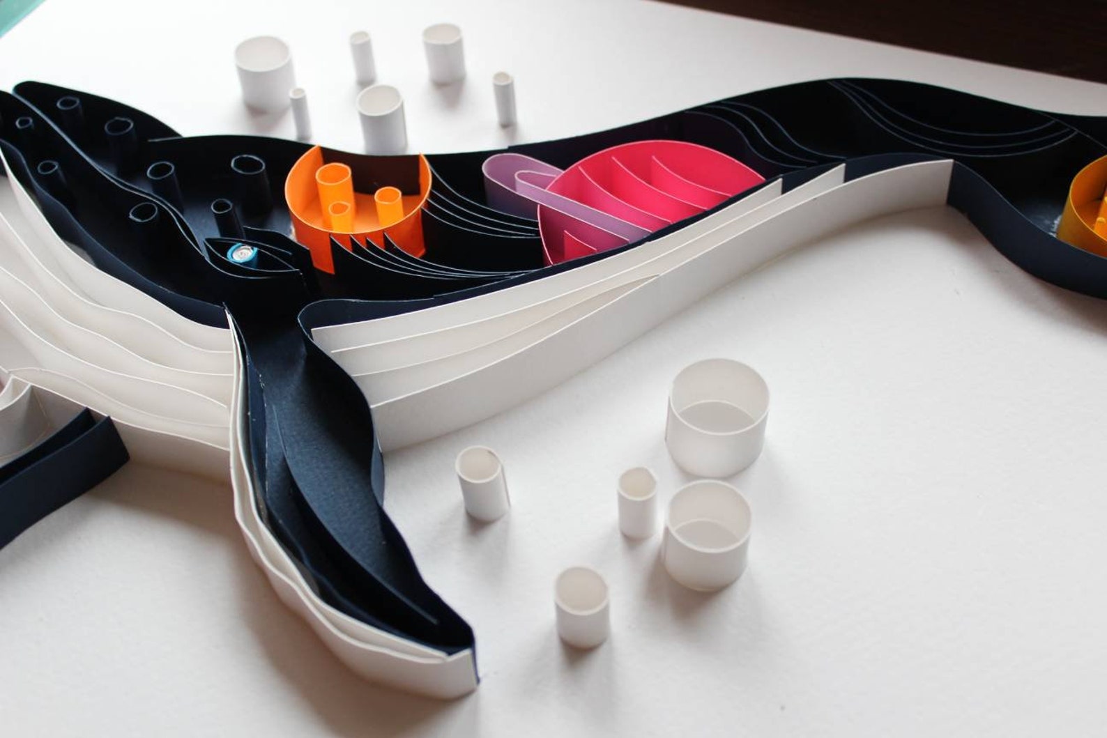 Quilling Whale Space Whale Paper Quilling Art Quilling Etsy