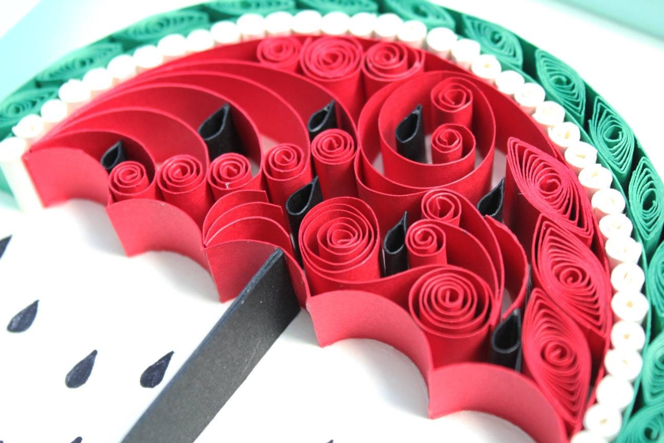 Umbrella quilling art Paper quilling wall decor Unique Etsy