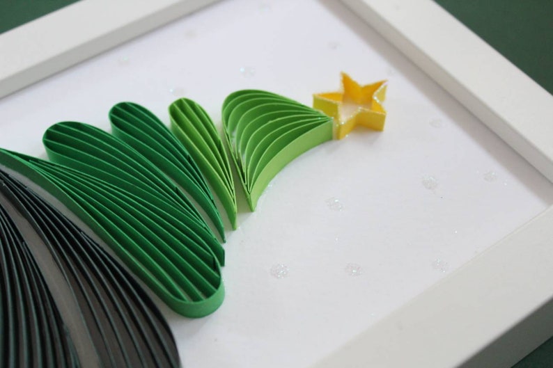 Paper Quilling Christmas Tree Quilling Wall Art for Etsy