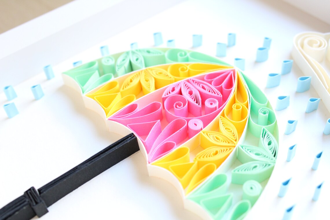 Buy Umbrella Quilling Art Paper Quilling Art Quilling Wall Online in India Etsy