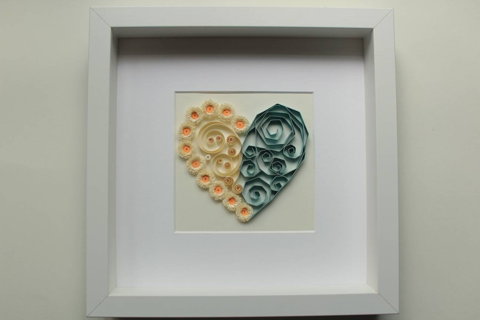 Paper Quilling Art Heart Quilling Wall Decor Paper Art Etsy