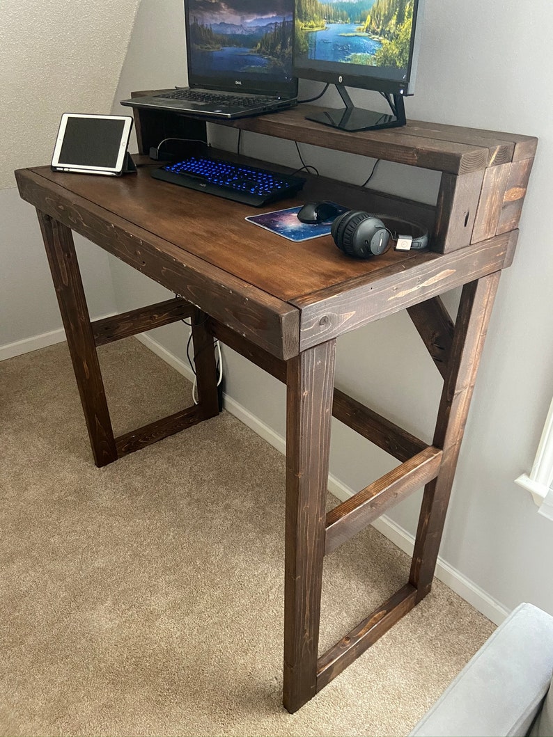 DIY 2x4 Standing Desk Plans Etsy