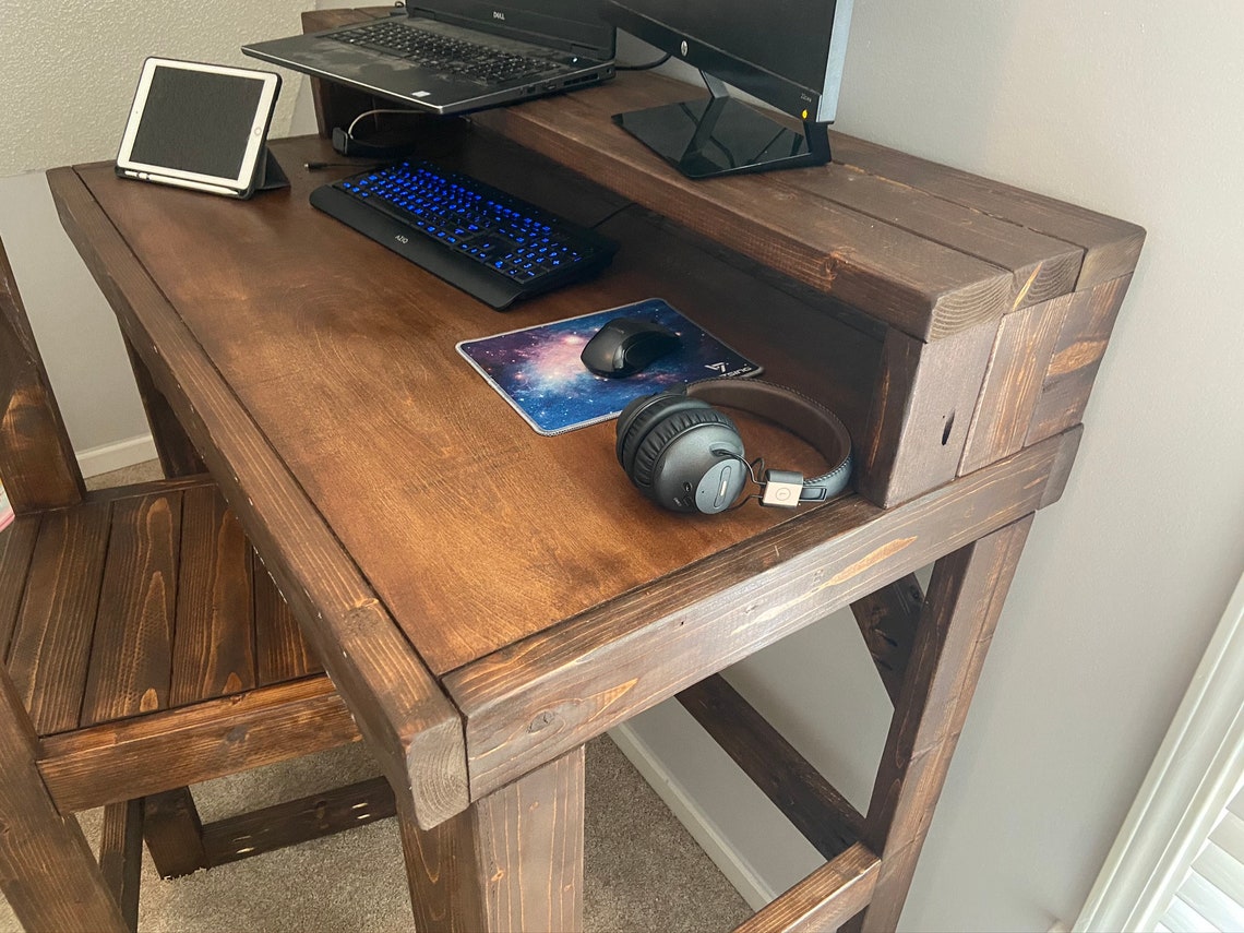 DIY 2x4 Standing Desk Plans Etsy