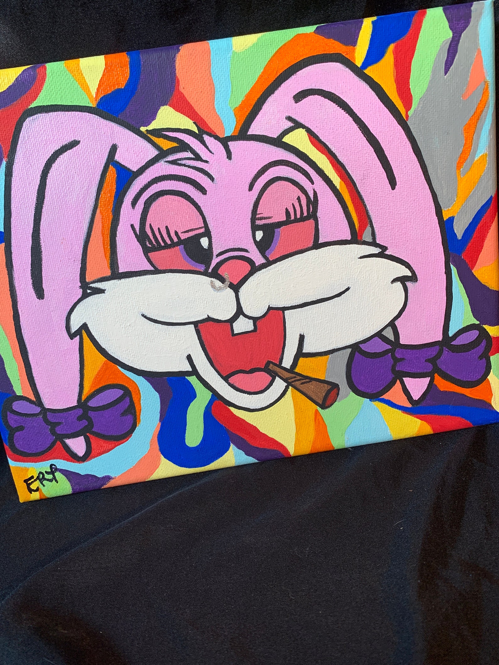 BABS BUNNY Looney Tunes Painting Trippy Wall Art Etsy