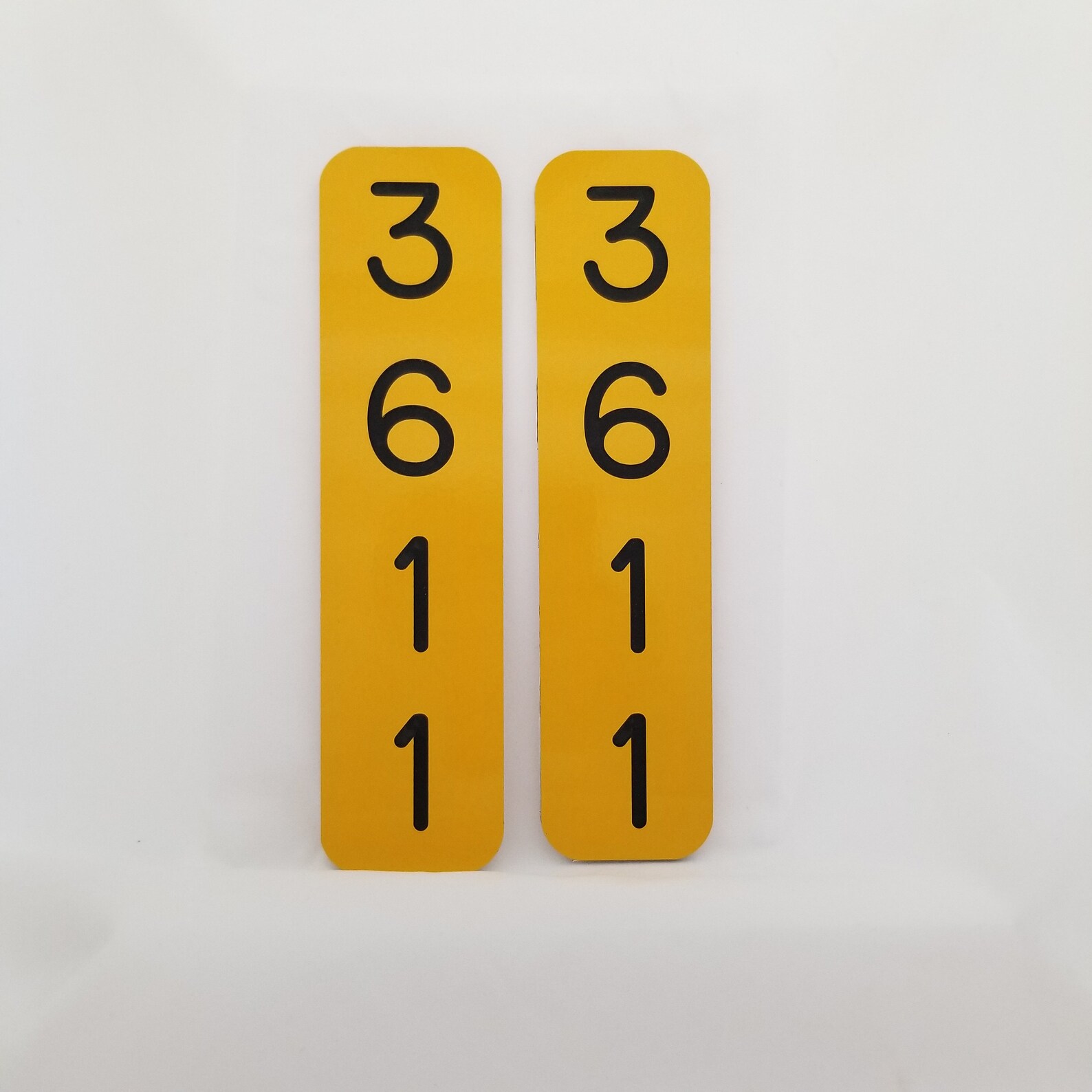 Reflective Mailbox Number Signs set of 2 Etsy