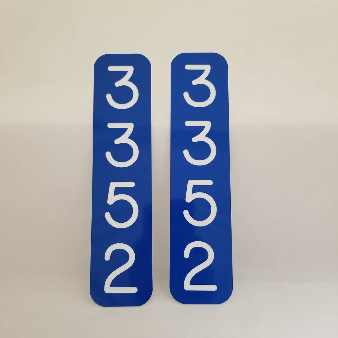 Reflective Mailbox Number Signs set of 2 Etsy