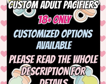 custom adult pacifiers