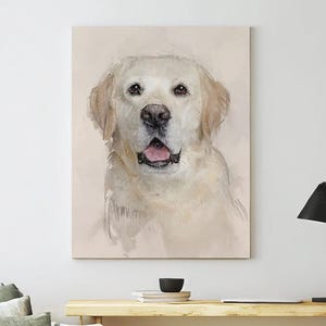 Labrador Portrait Canvas: Dog Art Print for Pet Lovers
