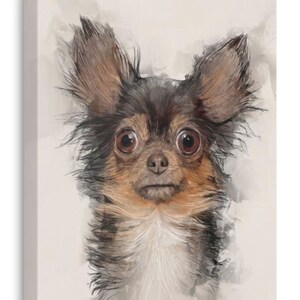 Chihuahua Canvas Artwork, Beautiful Dog Art, Animal Nature Gift, Wild Home Decor, Lovely Cute Pet Wall Art