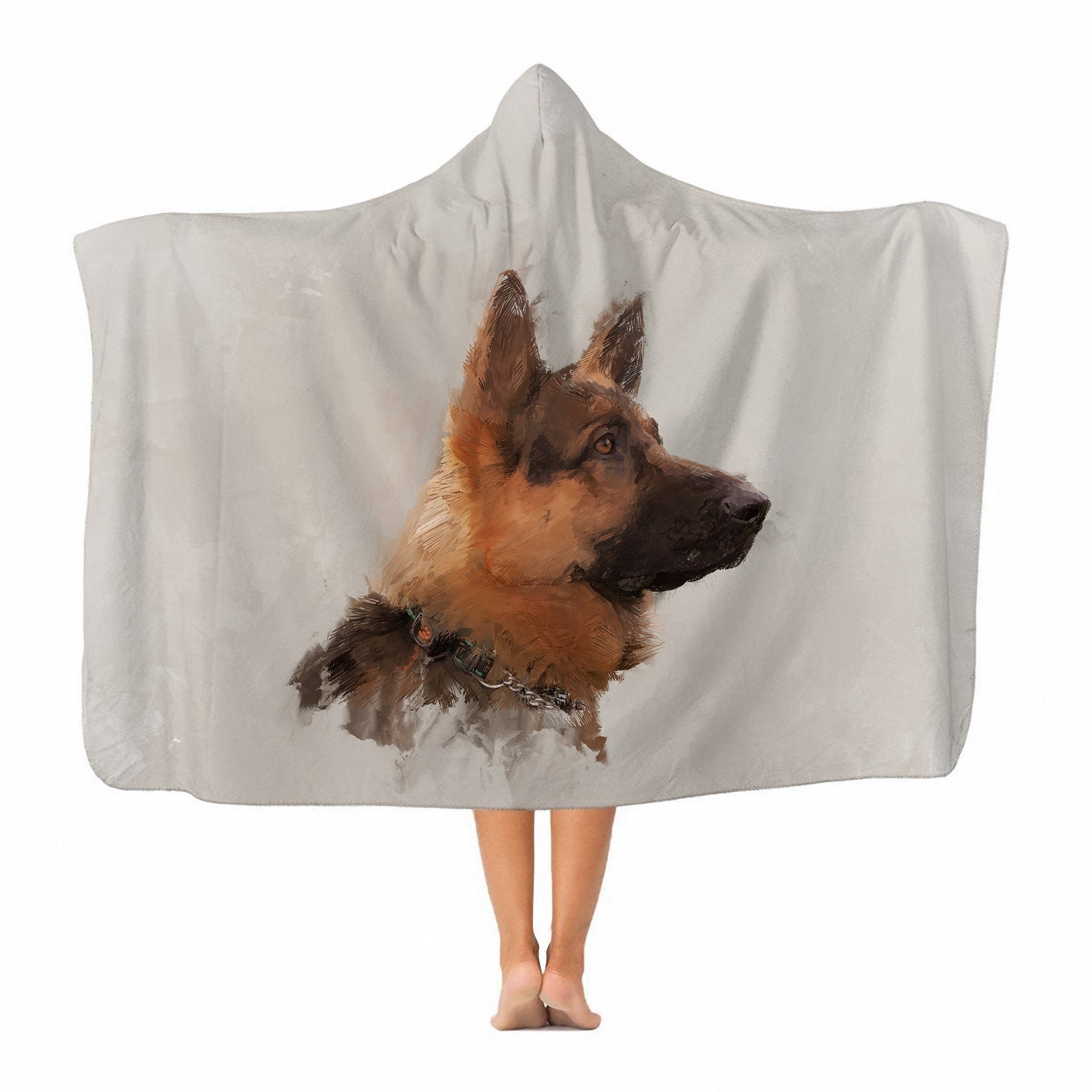 Custom Dog Hooded Blanket German Shepherd Blanket Etsy