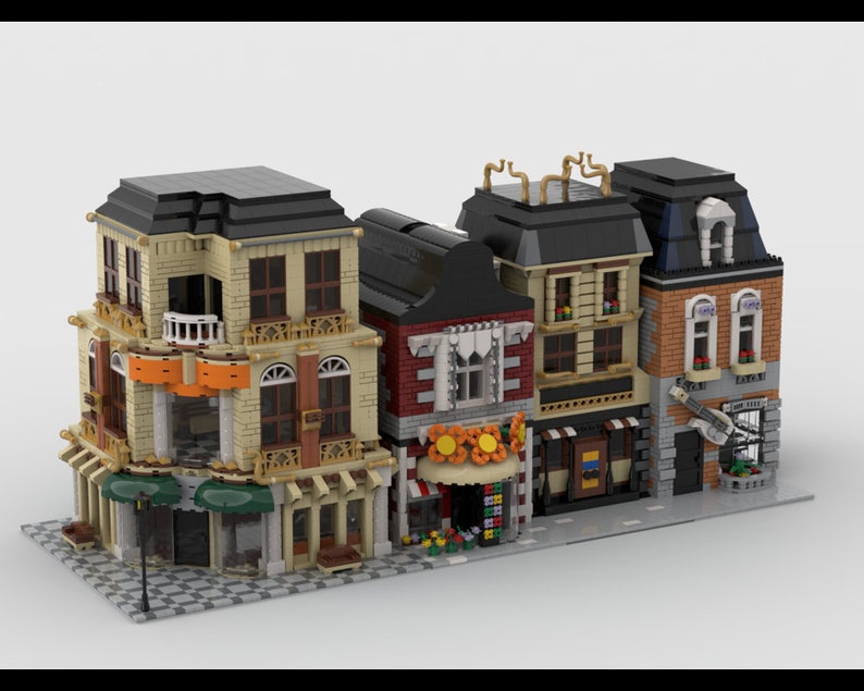 Moc Instructions Modular Street Building 15 Mocs PDF ONLY | Etsy