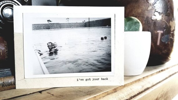 don/'t let it pass you by Typed Vintage Photo Greeting Card