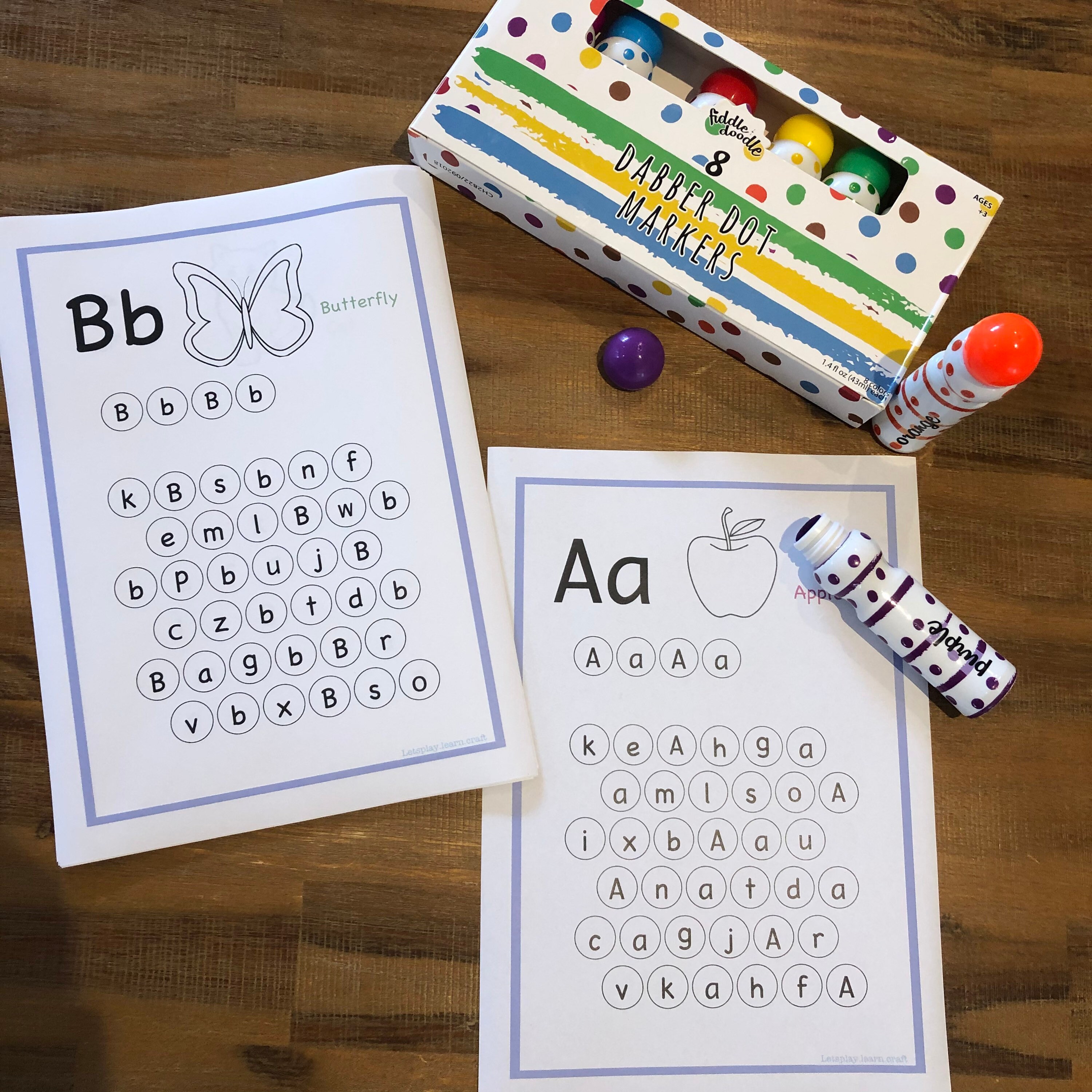 Alphabets A-Z Letters Stamping Printable | Etsy