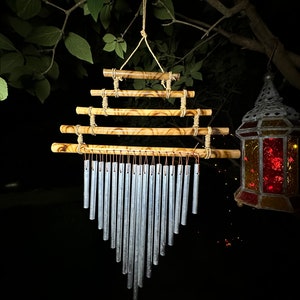 Bamboo Zen Ladder Wind Chime Handmade