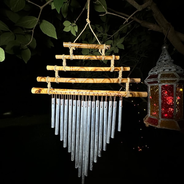 Bamboo Zen Ladder Wind Chime Handmade