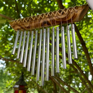 Bamboo Woven Wind Chime Hand