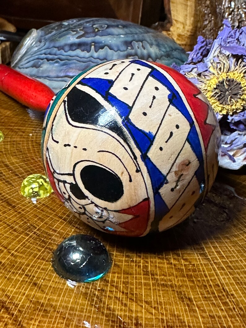 Maracra Design 2 Maracas Hand-painted 3 Colors to Choose From Indonesian Marakas Set ...