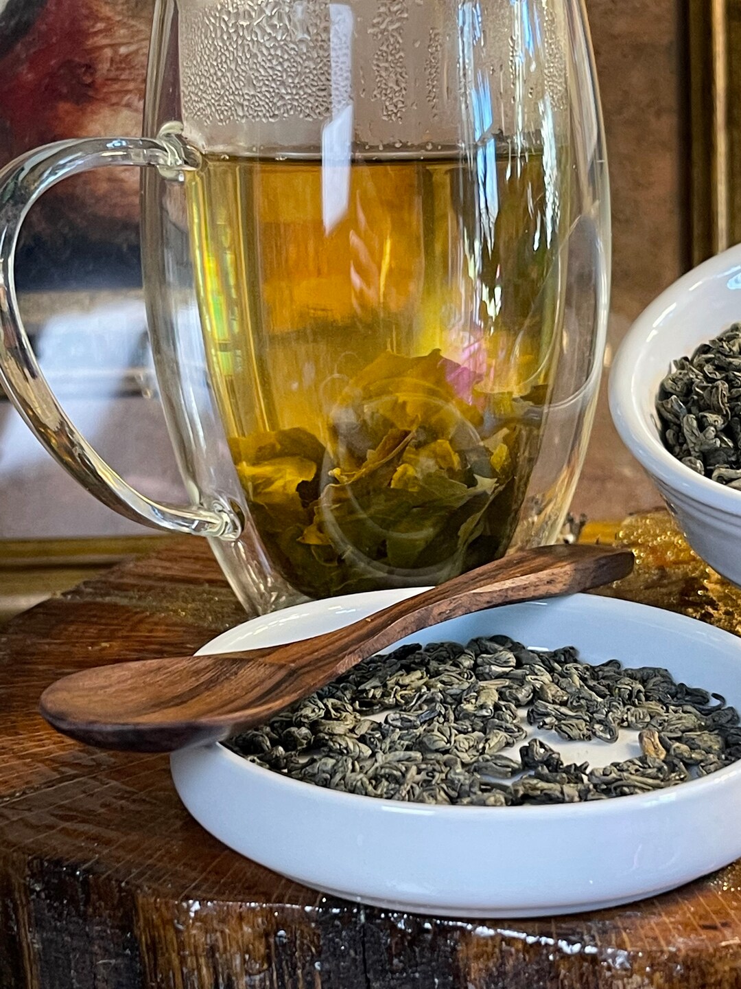 2 Oz Fresh Organic Green Tea From Indonesia Etsy