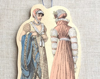 Jane Austen Era Ornament or Gift Tag