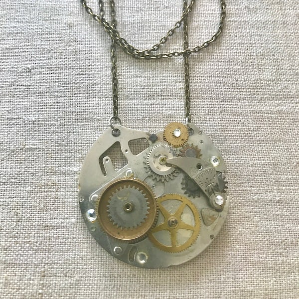Clockwork Necklace Etsy