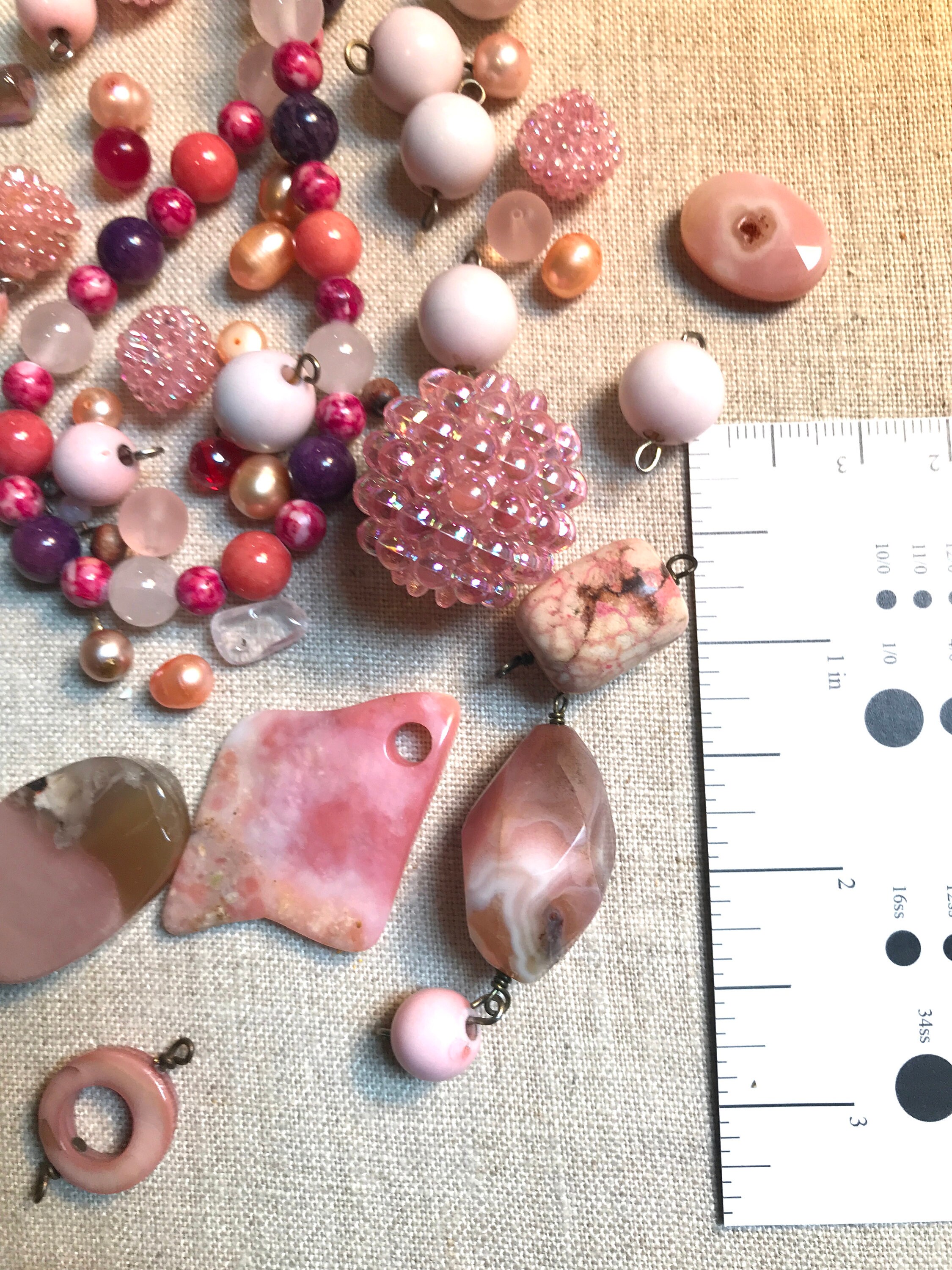 Pink Bead Collection Etsy
