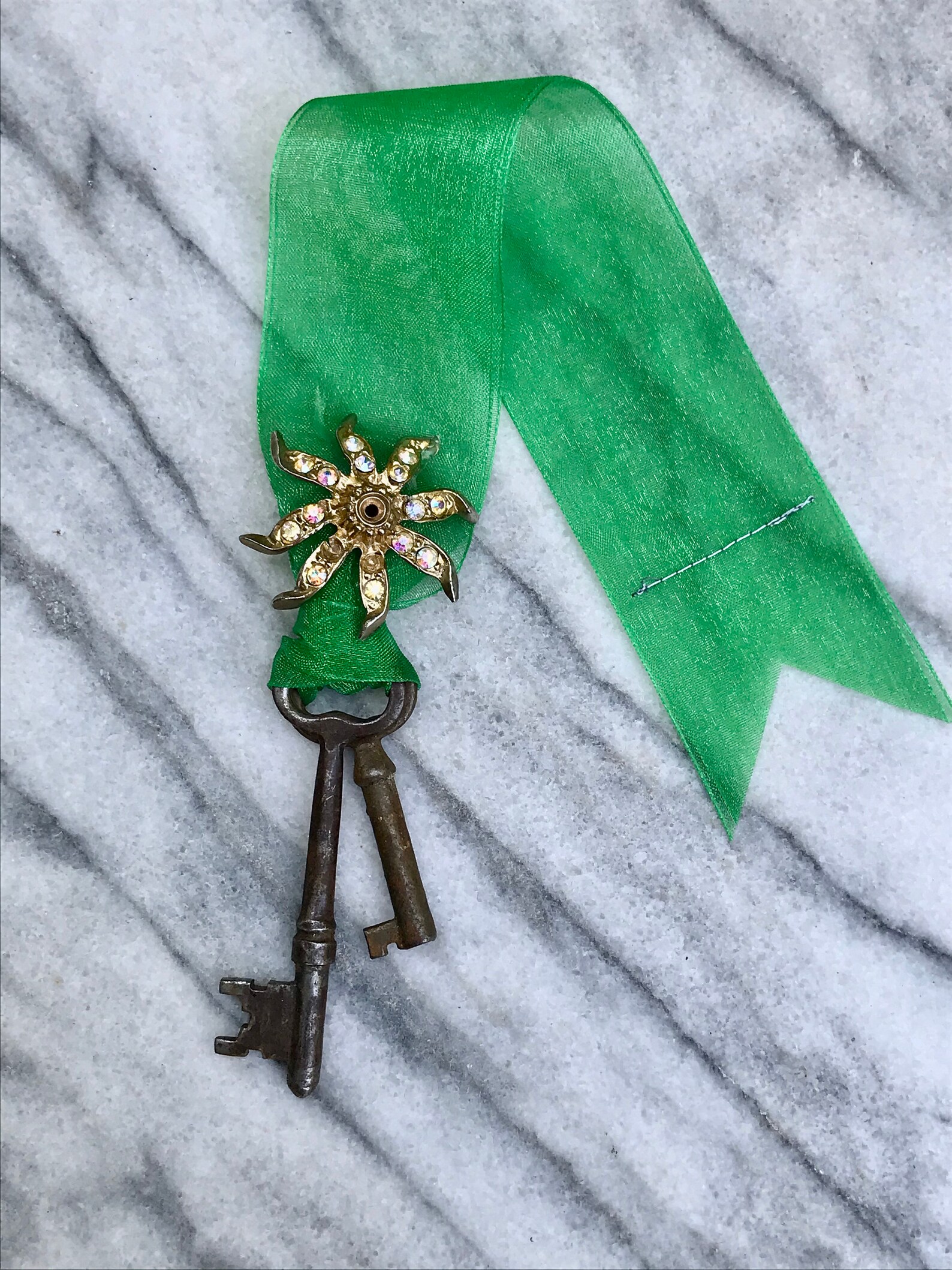 Repurposed Key Ornament for Christmas Tree Etsy