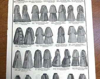 Victorian Catalogue of Autumn Styles/Fashion called the "Domestic Monthly"