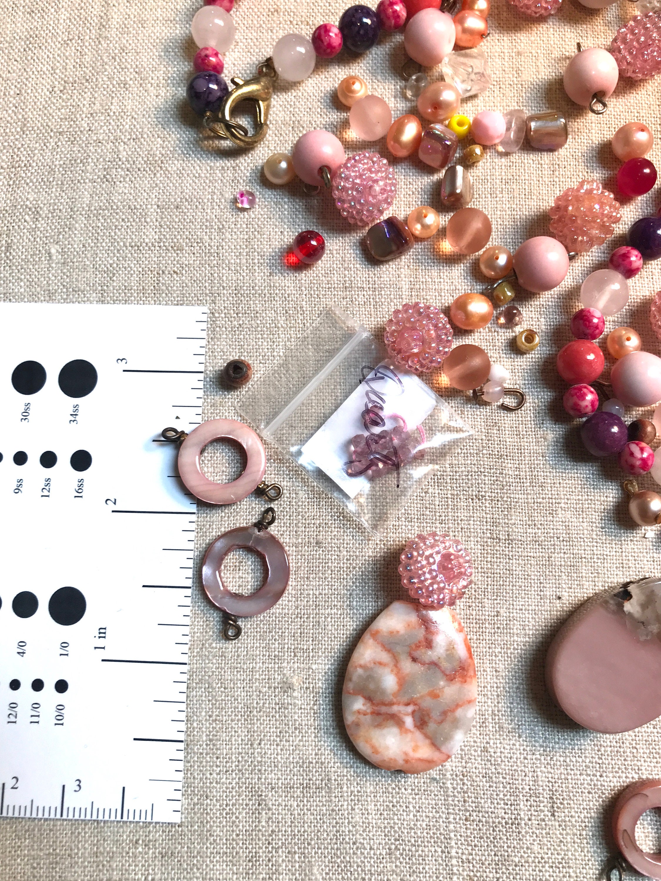 Pink Bead Collection Etsy