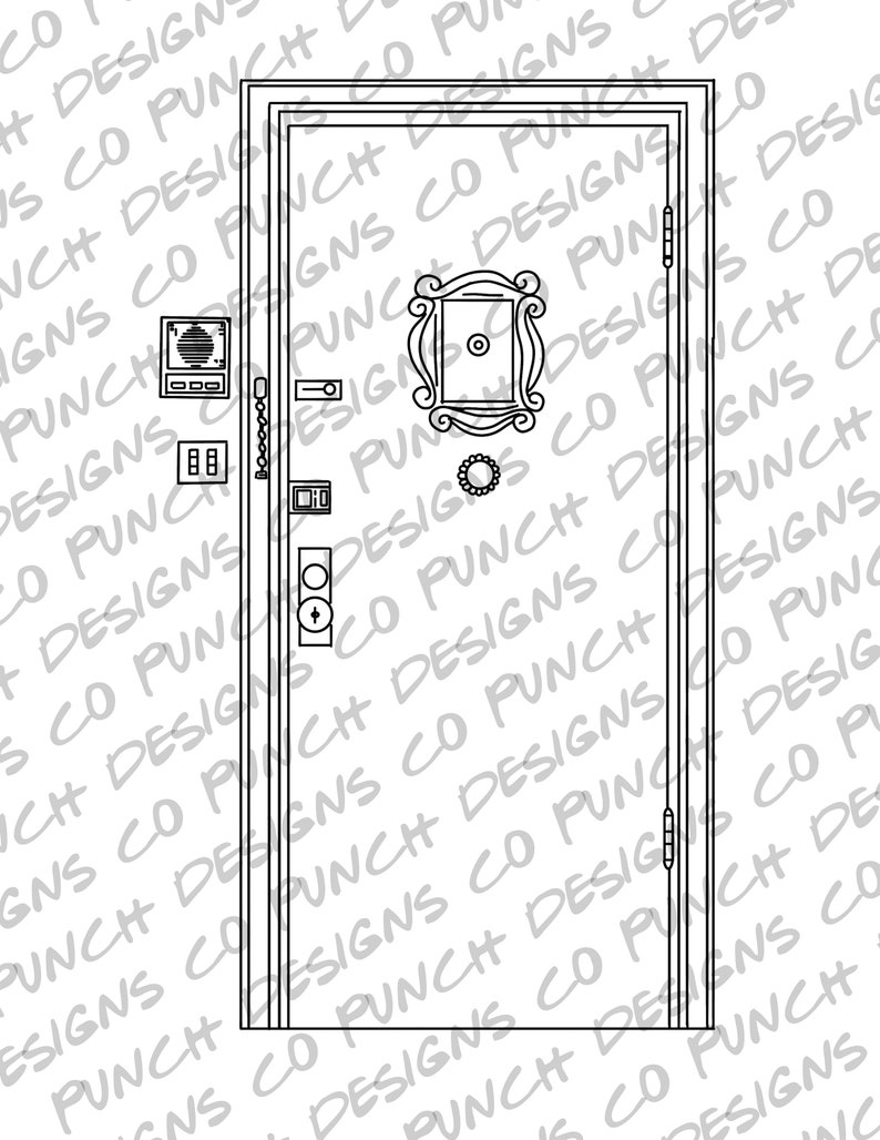 The Unofficial Friends TV Show Printable Coloring Book | Etsy