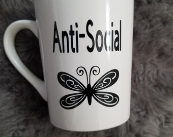 Anti-Sociale Vlinder Koffie Mok