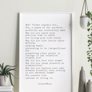 The Spark - Poesía imprimible & Citas - Cita inspiradora - Descarga digital - Impresión digital de poesía